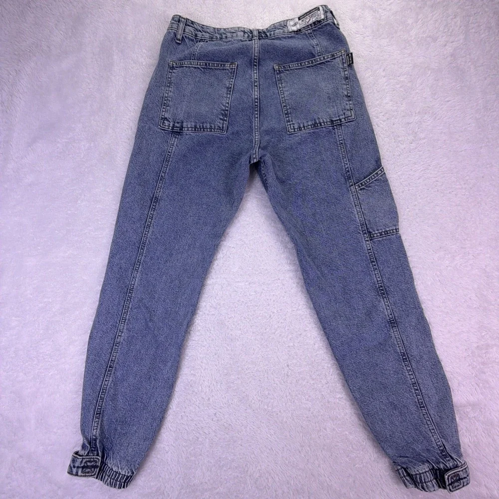DeFacto Jeans High-Rise‎ Painter Jogger Women's 30 Blue Denim